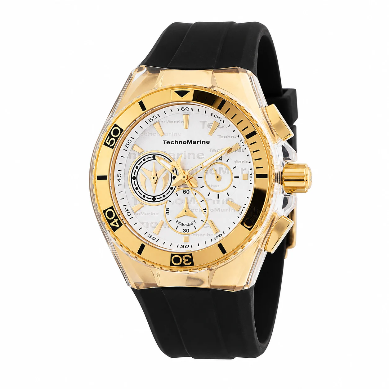 Technomarine Cruise California Watch w/ Mother of Pearl Dial - 46.65mm, Black (TM-120022) kol saati