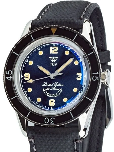 Squale TGV Limited-Edition 60-Year Anniversary 300-Meter Swiss Dive Watch #SUB-39-TGV 48.5 mm kol saati