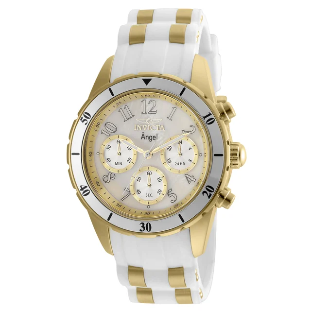 Invicta Angel Zenthia Watch - 40mm. Gold, White (24901) kol saati