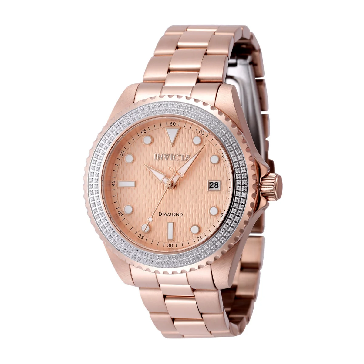 Invicta Elite Diamond 0.76 Carat Diamond Watch - 38mm, Rose Gold (48778) 38 mm kol saati