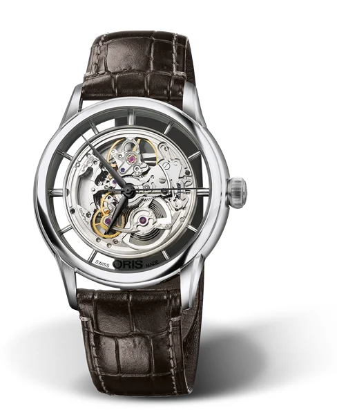 Oris Artelier Translucent Skeleton 01 734 7684 4051-07 1 21 73FC 40.5 mm kol saati