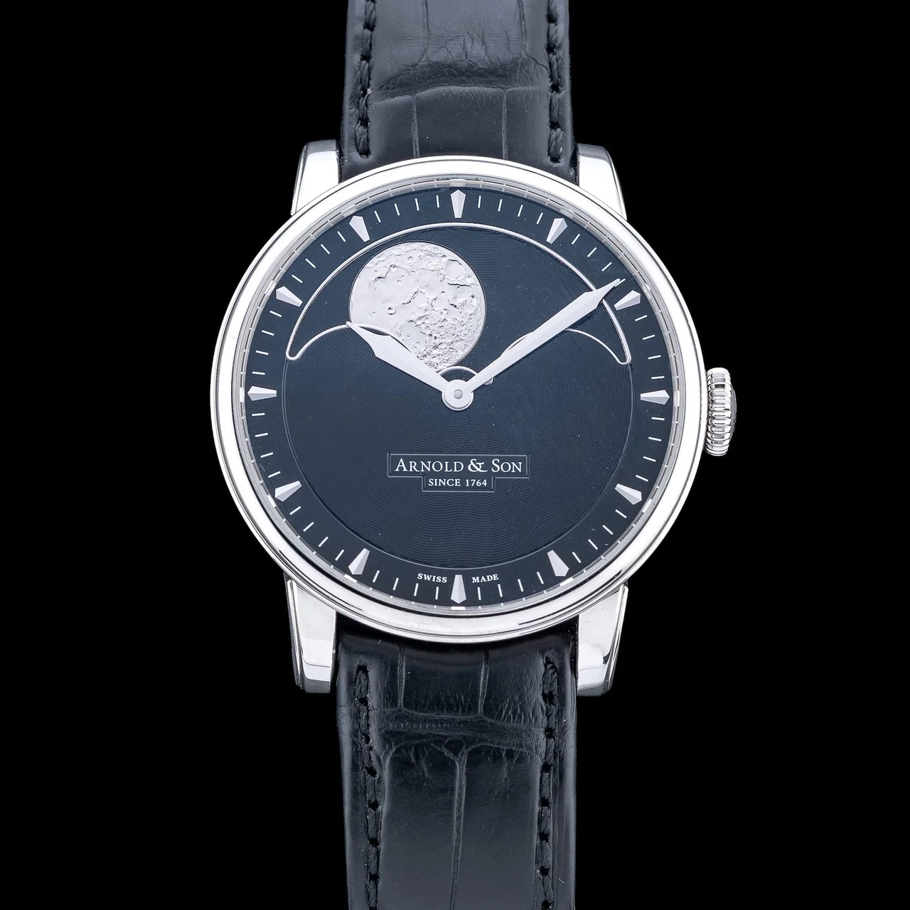 Arnold & Son Perpetual Moon Stainless Steel 1GLAS.B01A.C122S 210009N43716 42 mm kol saati