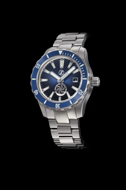 Zelos Abyss 3 3000m Steel Turbine Midnight Blue kol saati