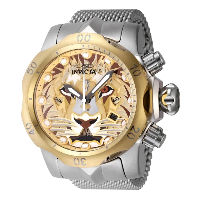Invicta Venom Lionheart Swiss Ronda Z60 Caliber Watch - 53.7mm. Steel (48171) kol saati
