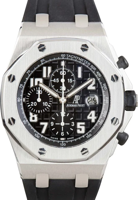 Audemars Piguet Royal Oak Offshore Black Chronograph Dial 26020ST.OO.D001IN.01 kol saati