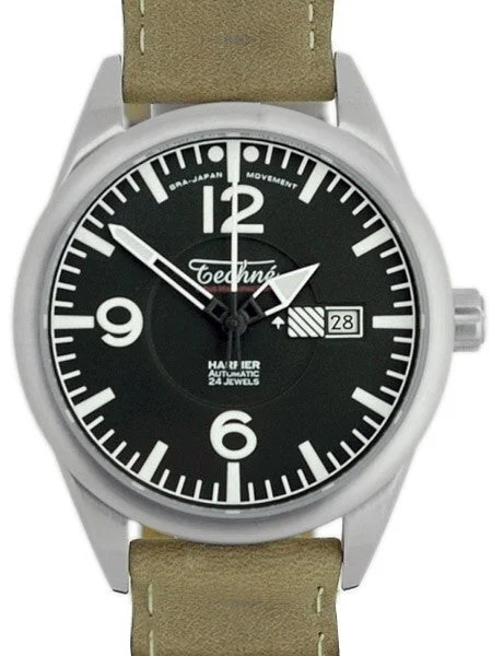 Techne Automatic 41mm Harrier Aviator Watch with Anti-Reflective Sapphire Crystal #363.062
