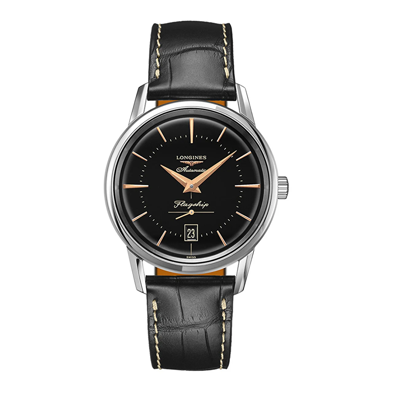 Longines Flagship Heritage L47954580 38.5 mm kol saati