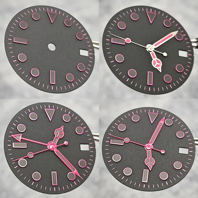 Tandorio Watch Dial + 4 Pointer Set GMT Mechanical Accessories SUB Watch Dial Modification