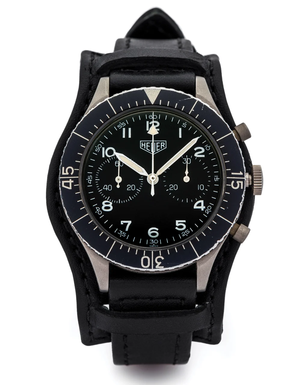 Heuer HEUER REF. 1550SG BUNDESWEHR STEEL kol saati