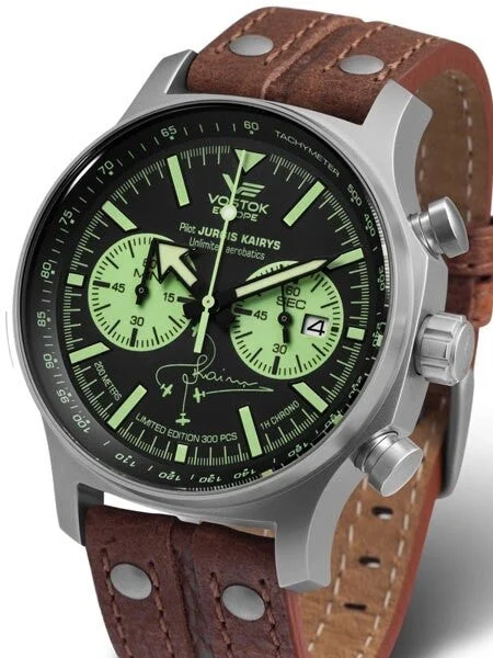 Vostok Europe Vostok-Europe Jurgis Kairys SPECIAL EDITION Quartz Chronograph Pilot Watch #