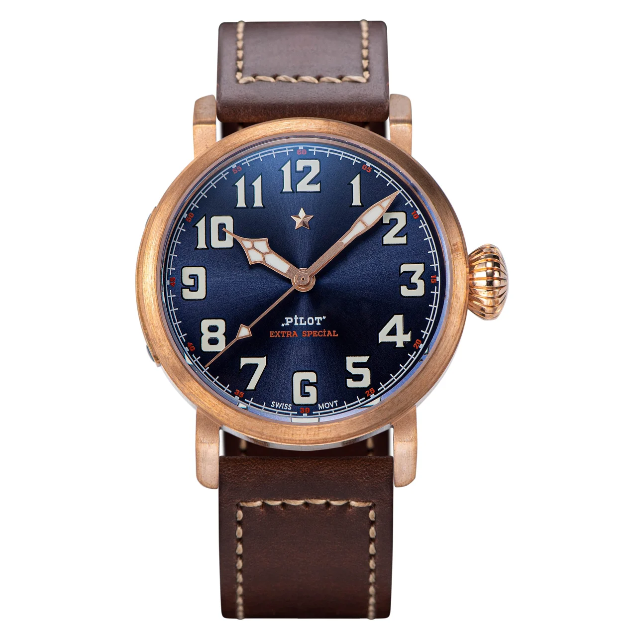 Sugess Pilot Master SUPILOT054 Deep Blue Dial NH35 Automatic Moveme 42 mm kol saati