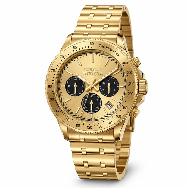 Invicta Chase Durer - Watch - 42mm, Gold (69579) kol saati