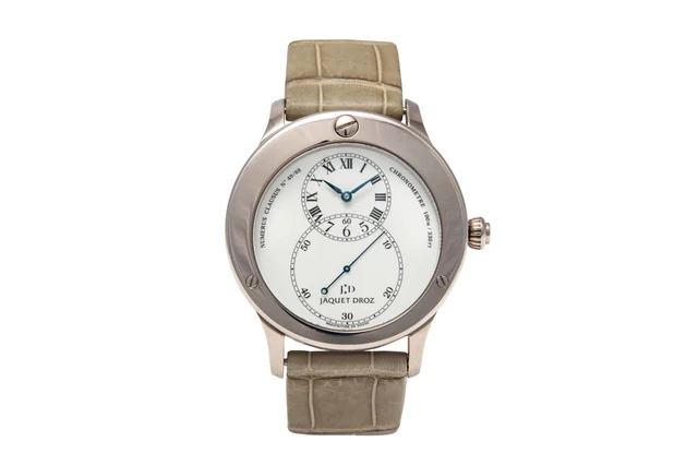 Jaquet Droz JAQUET DROZ, REF. J020034, GRANDE SECONDE MARINE, WHITE GOLD kol saati