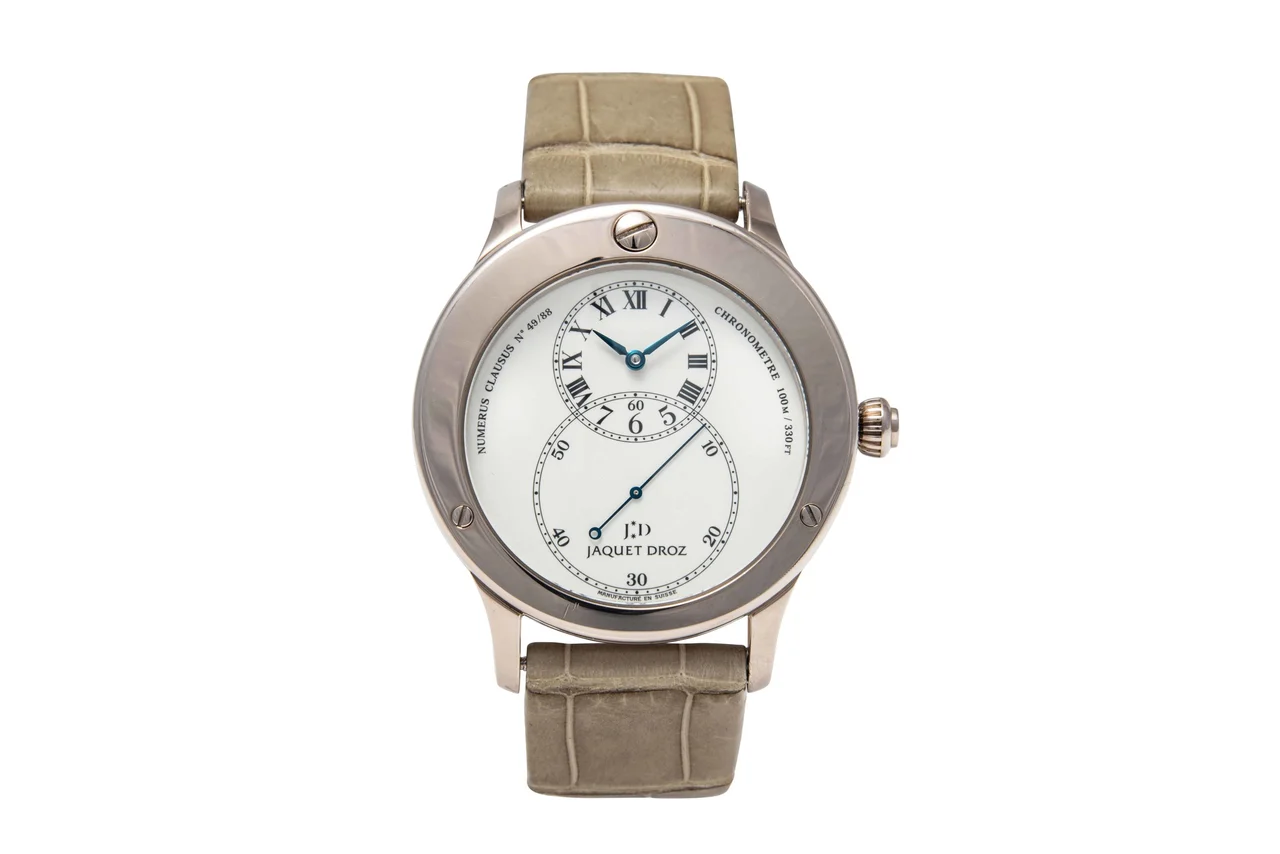Jaquet Droz JAQUET DROZ, REF. J020034, GRANDE SECONDE MARINE, WHITE GOLD kol saati