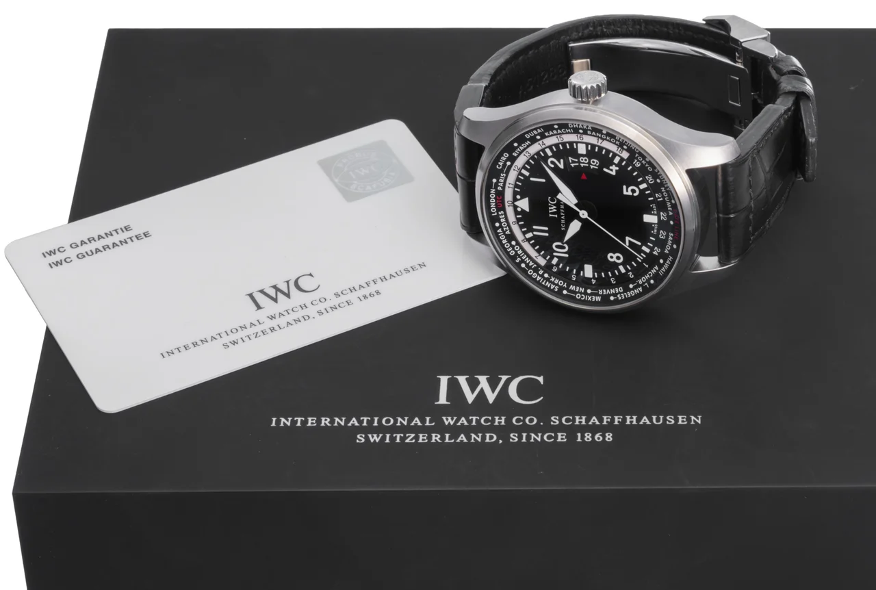 IWC IWC REF. IW326201, PILOT'S WATCH WORLDTIMER, STEEL kol saati