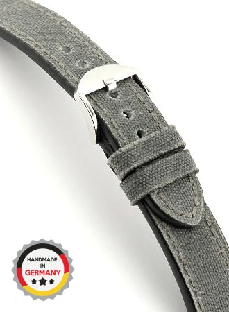 RIOS Vintage Leather Virginia - Stone Grey - Vintage Canvas 18403/RI kol saati