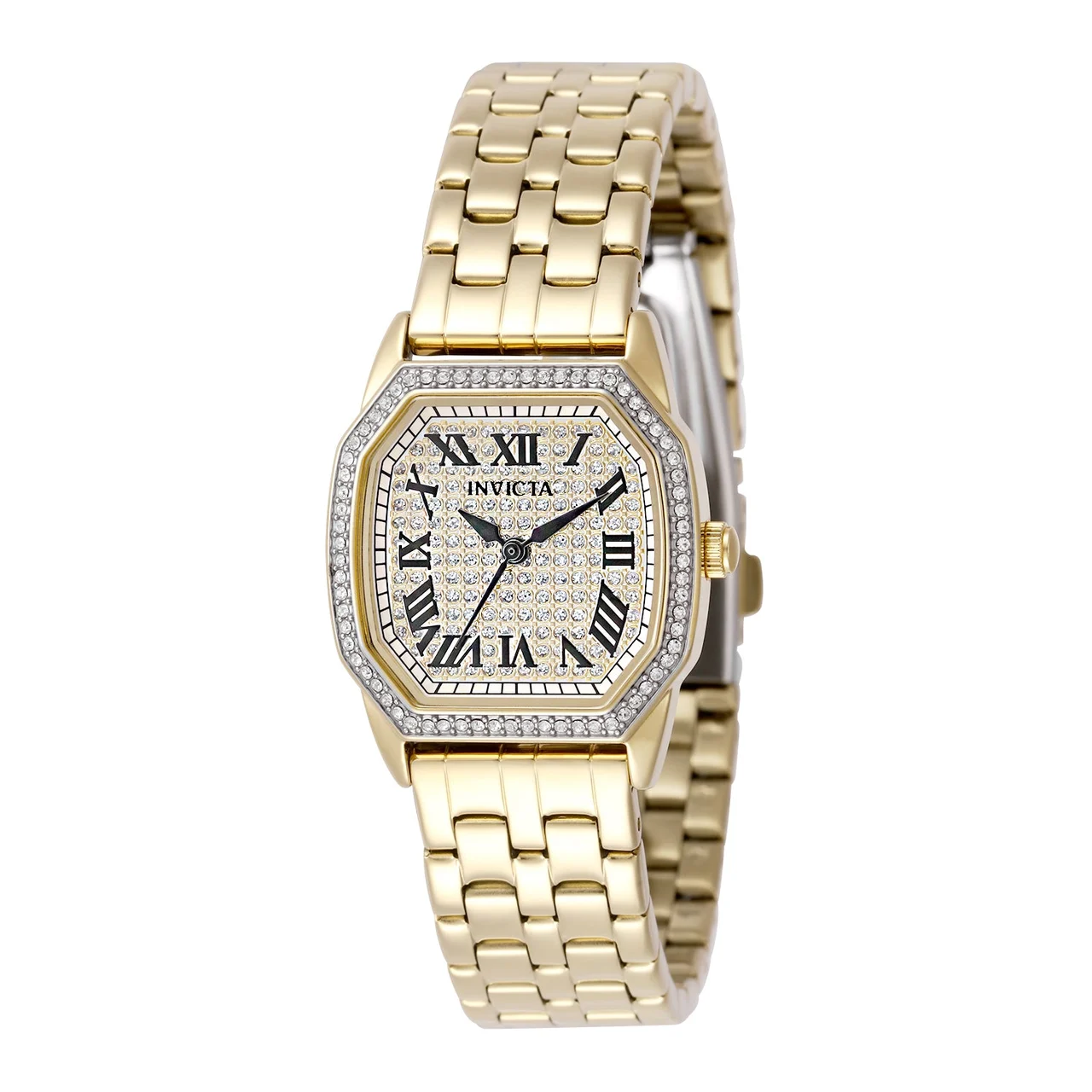 Invicta Wildflower Paviette Watch - 27mm. Gold (50081) 27 mm kol saati