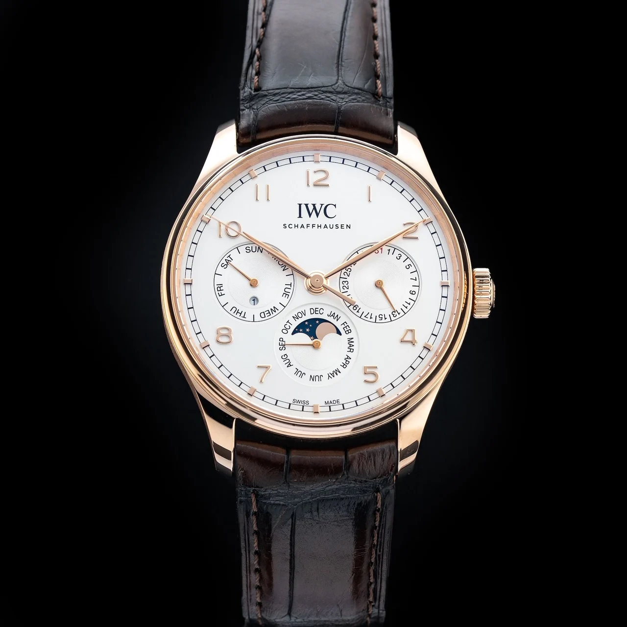 IWC Portugieser Perpetual Calendar 42 210009N33228 42.4 mm kol saati