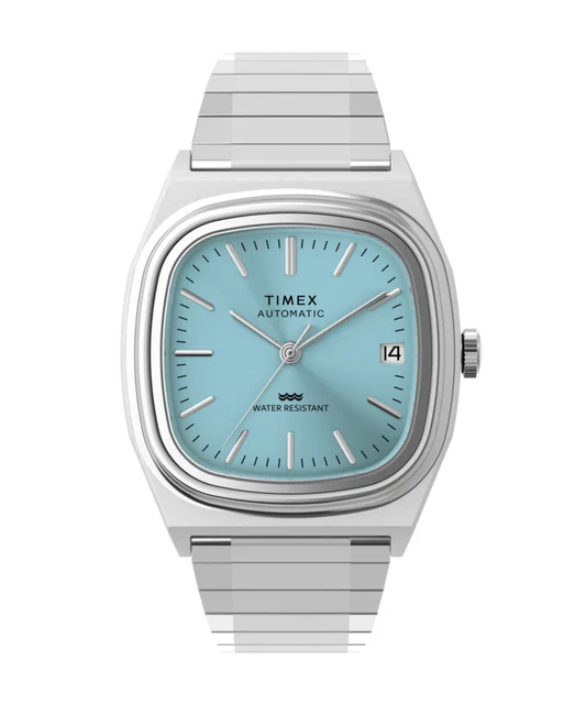 Timex Automatic 1983 E Line 34mm Stainless Steel Expansion Band Watch TW2Y66700 kol saati