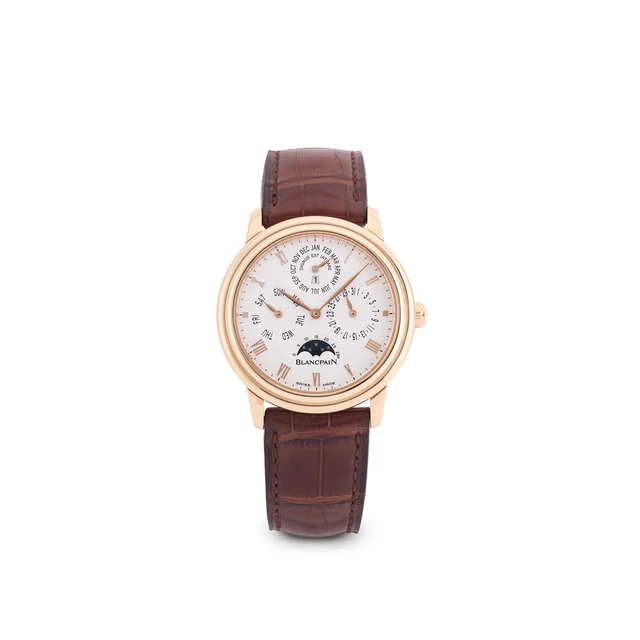 Blancpain BLANCPAIN, REF. 6056, VILLERET, PERPETUAL CALENDAR, 18K PINK GOLD kol saati