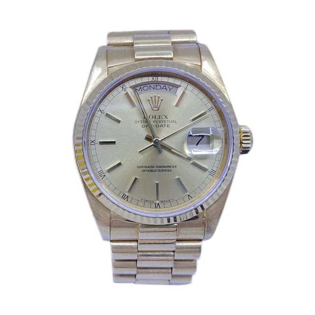 Rolex Yellow Gold Day Date President 18038 210000013082 kol saati