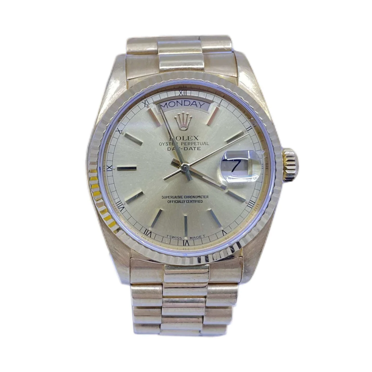 Rolex Yellow Gold Day Date President 18038 210000013082 kol saati