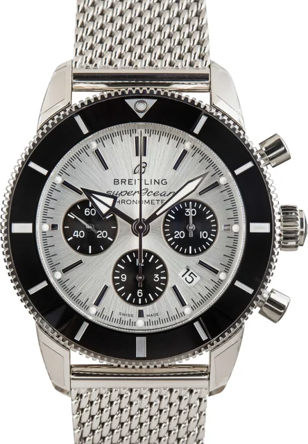 Breitling Superocean Heritage B01 Chronograph 44 Silver AB0162121G1A1 kol saati