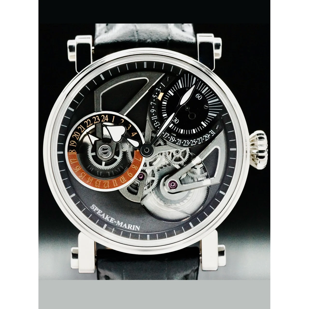 Speake-Marin Openworked Dual Time Titanium 414209250 NAP210000024049 42 mm kol saati