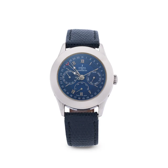 Juvenia JUVENIA, REF. 9680, DAY-DATE,TWO TIME ZONE ,LIMITED EDITION 142/150, 18K WHITE GOL
