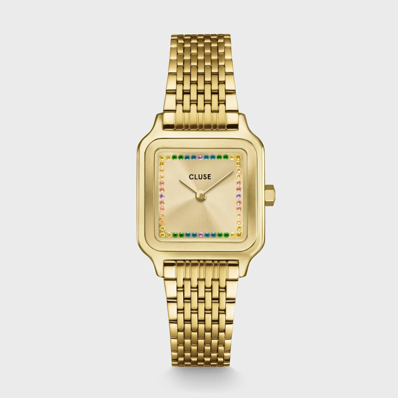 CLUSE Gracieuse Petite Watch Steel, Rainbow stones, Gold Colour CW11823 kol saati