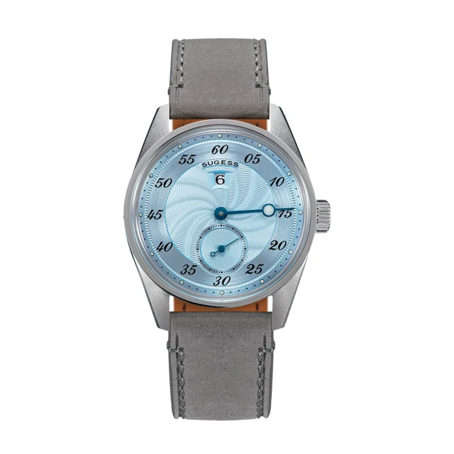 Sugess Automatic S451-1 Light Blue Dial Jumping Hour One Pointer St kol saati