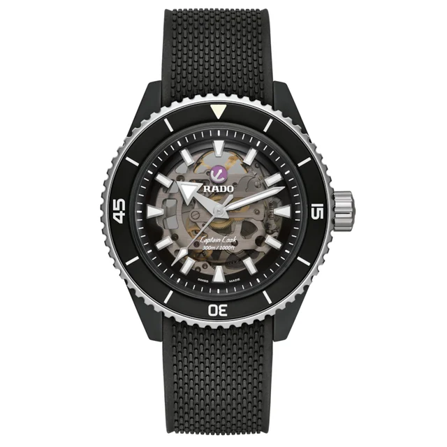 Rado Captain Cook High-Tech Ceramic Skeleton R32129168 kol saati