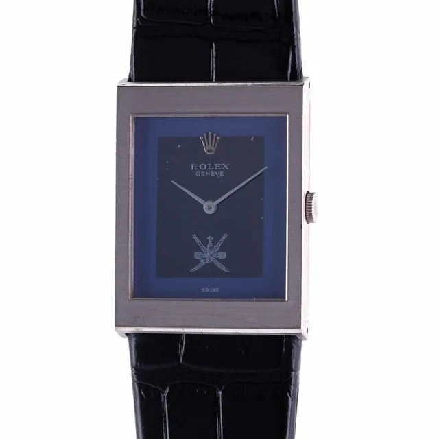 Rolex ROLEX, REF. 4027, MIRROR, KHANJAR, NATIONAL SYMBOL OF OMAN, 18K WHITE GOLD kol saati