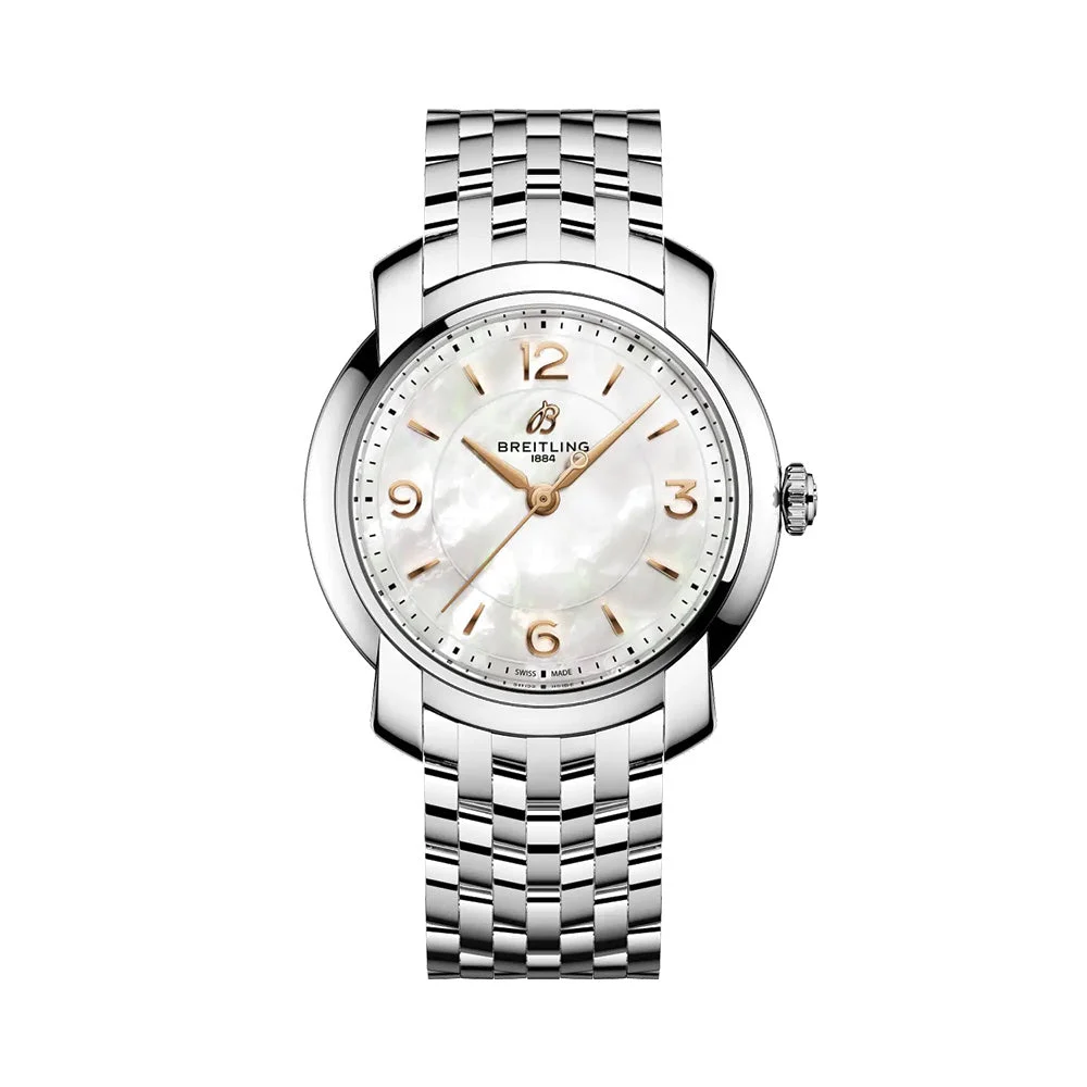 Breitling Premier 32mm - White, Mother-of-Pearl on Bracelet A773301211A2A1 32 mm kol saati