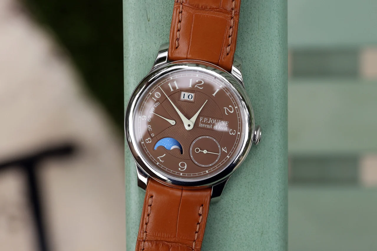 F.P. Journe Automatique Lune ref. AL “Havana in Platinum” 40 mm kol saati