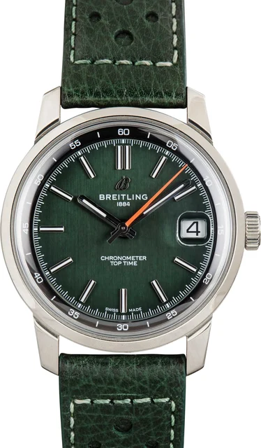 Breitling Top Time B31 Green Dial AB3113171L1X1 kol saati