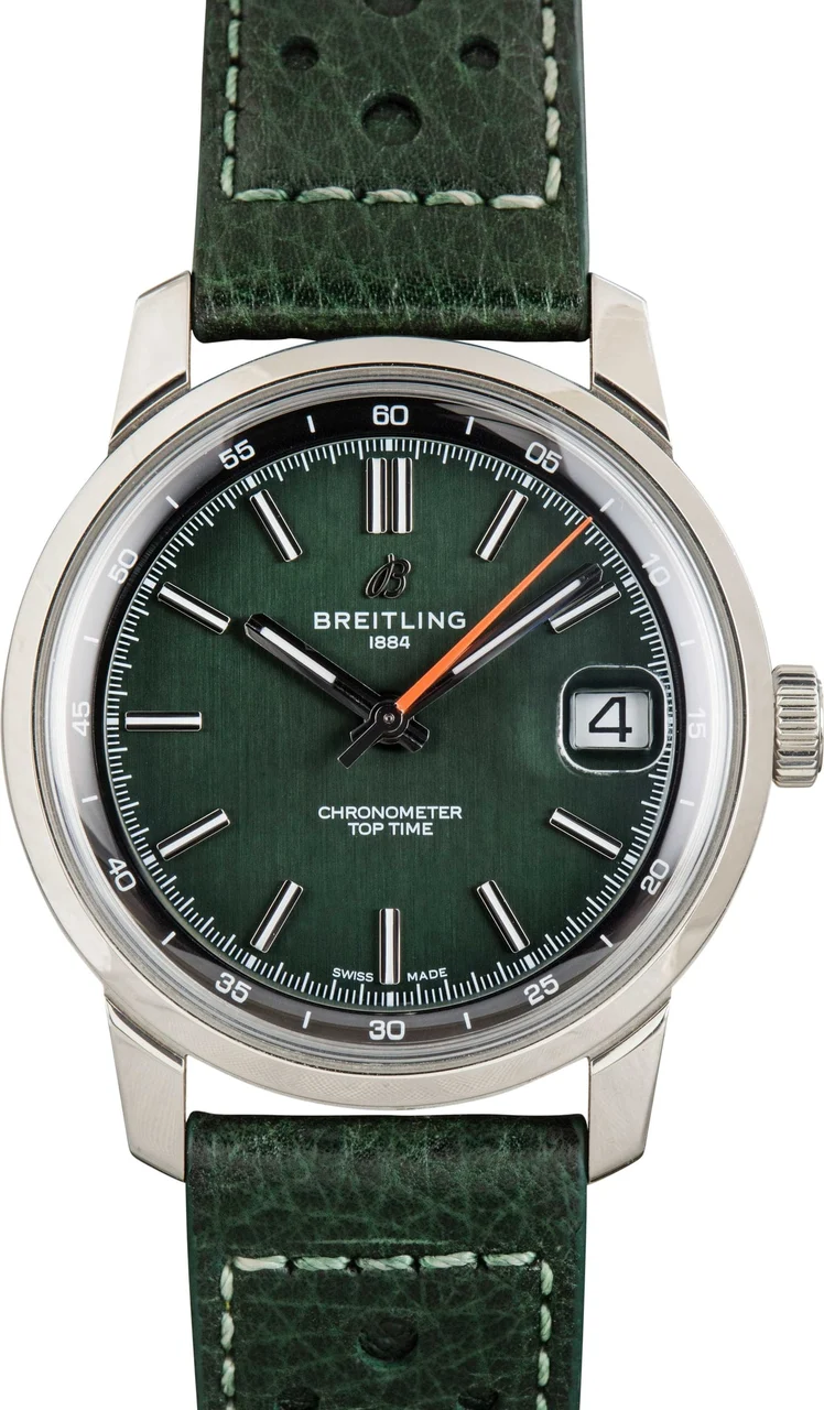 Breitling Top Time B31 Green Dial AB3113171L1X1 38 mm kol saati
