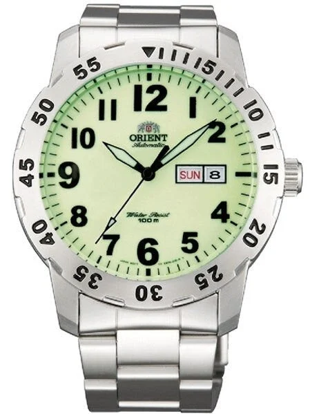 Orient Scratch and Dent - 21-Jewel Automatic Aviator Watch with Luminous Dial #FEM7A006R-SND1 kol saati