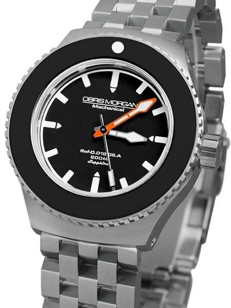 Obris Morgan Nevon Automatic Black Dial Dive Watch with Robust Bracelet #NEVON-BTBO kol sa