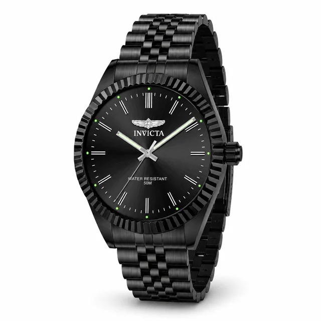 Invicta Specialty Serrate Watch - 43mm, Black (79018) kol saati