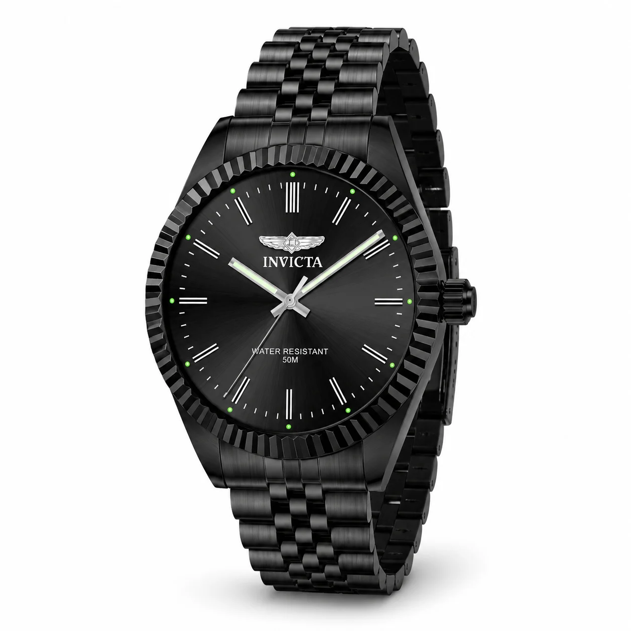 Invicta Specialty Serrate Watch - 43mm, Black (79018) 43 mm kol saati