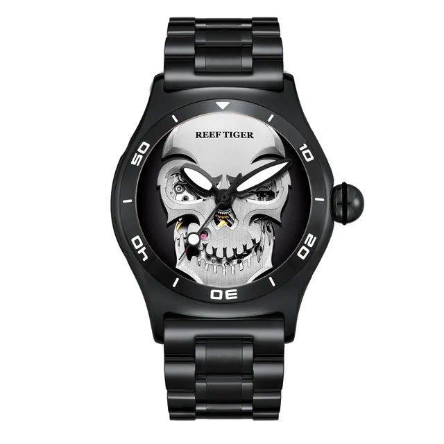 Reef Tiger Aurora Skull RGA70S7-01 kol saati