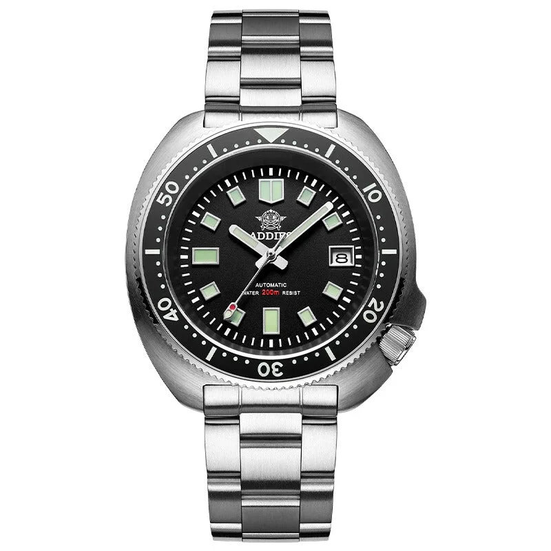 addiesdive 爱迪时-H8-黑logo钢带-420 44 mm kol saati