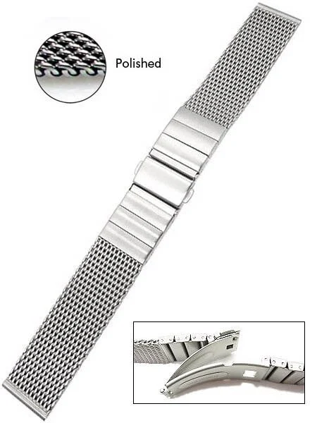 Vollmer Polished Mesh Bracelet #0503SH4 (20mm) kol saati