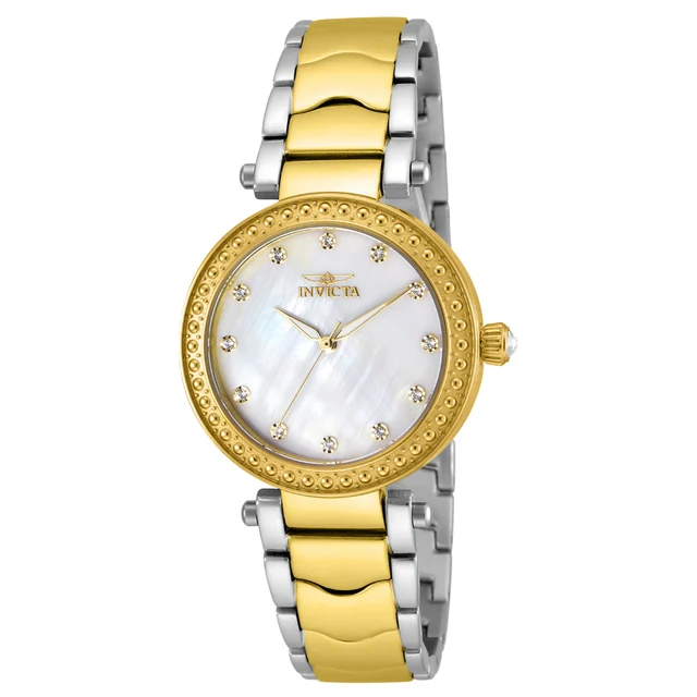 Invicta Wildflower Watch - 34mm. Steel. Gold (23965) kol saati