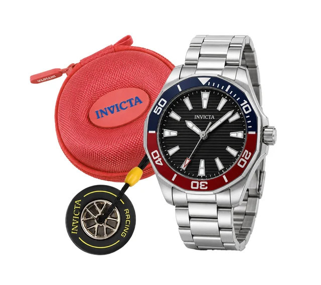 Invicta Set Pro Diver Meridian Special Edition Watch - 46mm, Silver (001-GA-M-102) kol saa