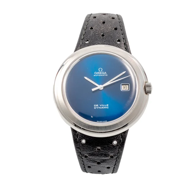 OMEGA Ville Dynamic, Blue Dial, Stainless Steel ST106.0146 kol saati