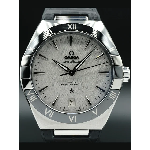 OMEGA Constellation STR Alligator Black 131.33.41.21.06.001 210000015704 kol saati