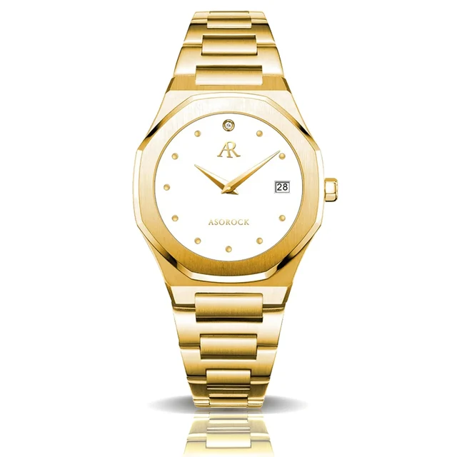 ASOROCK WATCHES Gold/White goddess (Pre-order ships out in August) kol saati