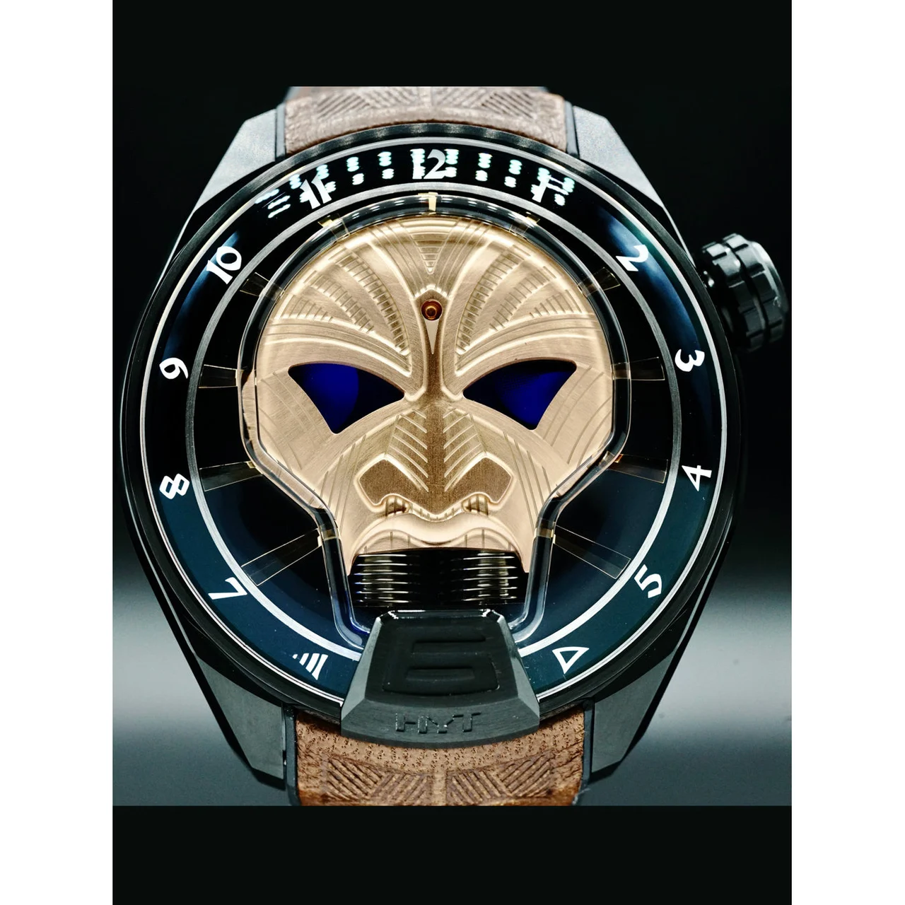 Hyt Skull Bronze Rich Time 151-TD-81-BF-RA 210000019654 51 mm kol saati